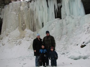New Years Day at Minnehaha Falls 