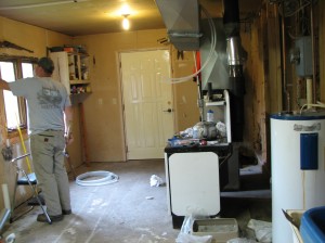 what became utility room/laundry room